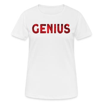 Halten Sie Es Einfach Genius Font Genius - Frauen T-Shirt atmungsaktiv - Weiß - Vorne - AI Model Female 172 dark (172cm)