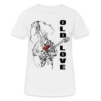 Guitariste de blues - T-shirt respirant Femme - blanc - Devant - AI Model Female 172 dark (172cm)