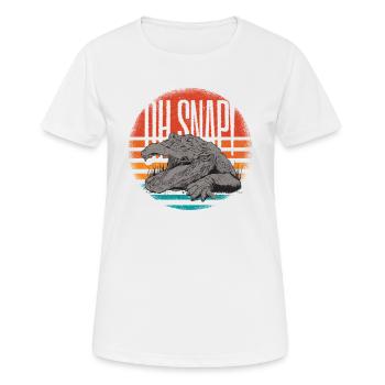Tierreptil-alligator-illustration Oh Snap - Frauen T-Shirt atmungsaktiv - Weiß - Vorne - AI Model Female 172 dark (172cm)