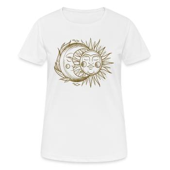 The moon was a source of fascination and - Women's Breathable T-Shirt - white - Front - AI Model Female 172 dark (172cm)