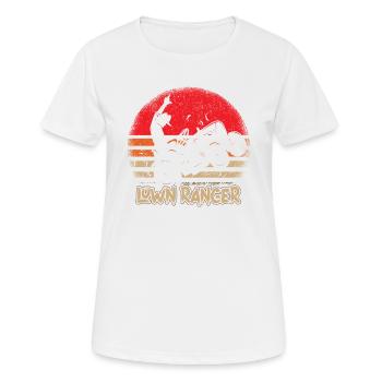 Exprimez votre amour pour la pelouse avec notre - T-shirt respirant Femme - blanc - Devant - AI Model Female 172 dark (172cm)