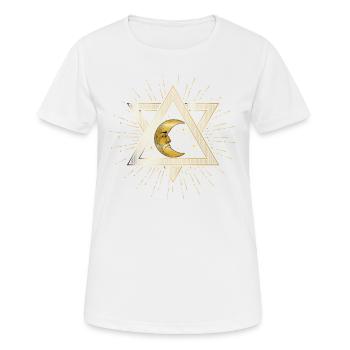 The moon was a source of fascination and - Women's Breathable T-Shirt - white - Front - AI Model Female 172 dark (172cm)