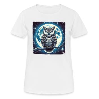 Verbessern Sie Ihren Stil Mit Unserer Eule - Frauen T-Shirt atmungsaktiv - Weiß - Vorne - AI Model Female 172 dark (172cm)