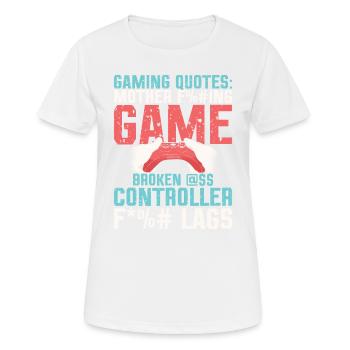 Capturez les frustrations du jeu. - T-shirt respirant Femme - blanc - Devant - AI Model Female 172 dark (172cm)