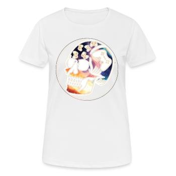 Play Controller Gaming Skull Controller - T-shirt respirant Femme - blanc - Devant - AI Model Female 172 dark (172cm)