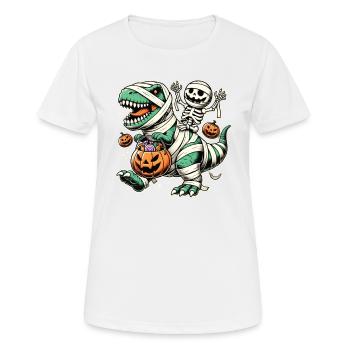 Celebrate The Prehistoric Turn In Hallowee - Women's Breathable T-Shirt - white - Front - AI Model Female 172 dark (172cm)