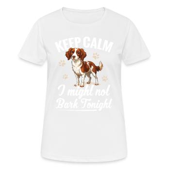 Dog keep callee, I couldn't tonight - Women's Breathable T-Shirt - white - Front - AI Model Female 172 dark (172cm)