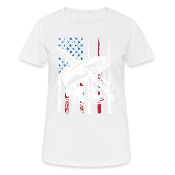 Angeln: Ich Zeige Den Red Snappern Meine Bobber - Frauen T-Shirt atmungsaktiv - Weiß - Vorne - AI Model Female 172 dark (172cm)