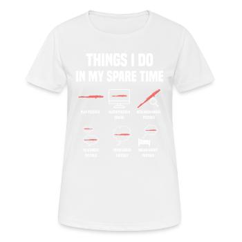 Piccolo Themes I Do In My Free Time - Women's Breathable T-Shirt - white - Front - AI Model Female 172 dark (172cm)