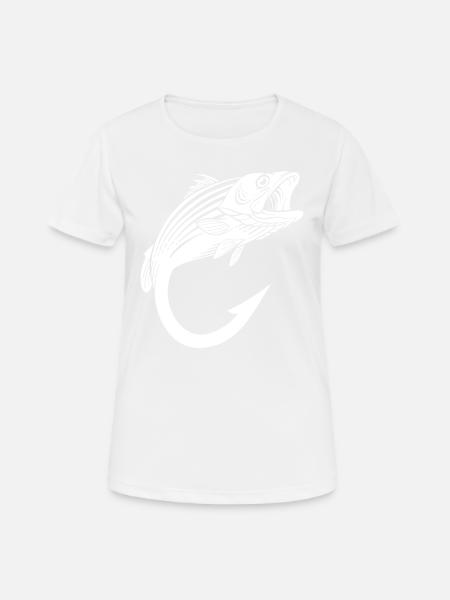Angeln Es Ist Alles Spaß Und Spiel, Bis Ihr - Frauen T-Shirt atmungsaktiv - Weiß