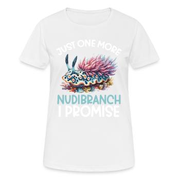Nur Noch Eine Nacktschnecke, Das Verspreche Ich - Frauen T-Shirt atmungsaktiv - Weiß - Vorne - AI Model Female 172 dark (172cm)