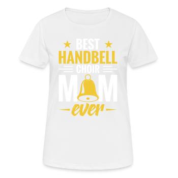 The Best Handbell Choir Mom Ever - Women's Breathable T-Shirt - white - Front - AI Model Female 172 dark (172cm)