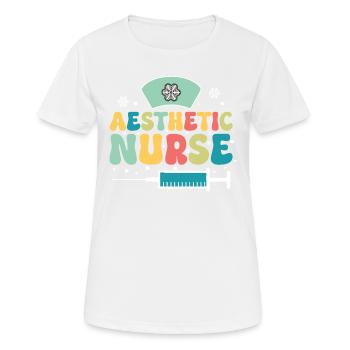 Infirmière esthétique Je ne suis pas une - T-shirt respirant Femme - blanc - Devant - AI Model Female 172 dark (172cm)