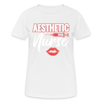 Infirmière esthétique Je ne suis pas une - T-shirt respirant Femme - blanc - Devant - AI Model Female 172 dark (172cm)