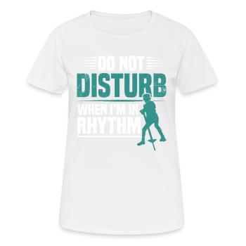 Pogo Stick Ne dérange pas quand je suis - T-shirt respirant Femme - blanc - Devant - AI Model Female 172 dark (172cm)