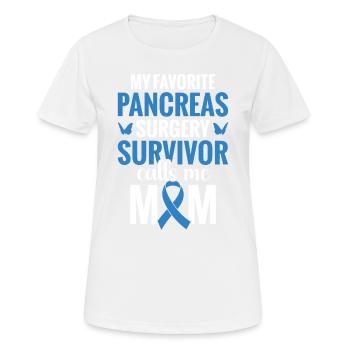 Mon survivant préféré - T-shirt respirant Femme - blanc - Devant - AI Model Female 172 dark (172cm)