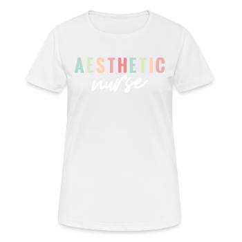 Infirmière esthétique Je ne suis pas une - T-shirt respirant Femme - blanc - Devant - AI Model Female 172 dark (172cm)