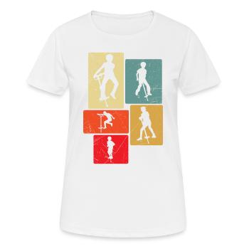 Pogo-stick : Ne l’appelez jamais simplement un - T-shirt respirant Femme - blanc - Devant - AI Model Female 172 dark (172cm)