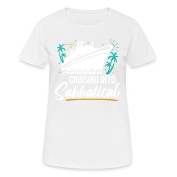 Croisière sabbatique - T-shirt respirant Femme - blanc - Devant - AI Model Female 172 dark (172cm)