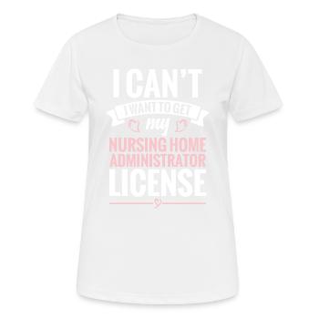 Je ne peux pas et je veux quitter ma maison de retraite - T-shirt respirant Femme - blanc - Devant - AI Model Female 172 dark (172cm)
