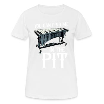 Vibraphone Vous Me Pouvez Me Trouver Dans La Fosse - T-shirt respirant Femme - blanc - Devant - AI Model Female 172 dark (172cm)