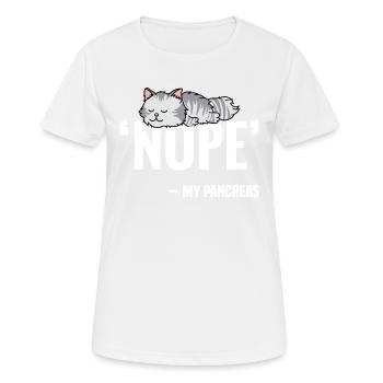 Nur Verlierer Brauchen Eine Bauchspeicheldrüse - Frauen T-Shirt atmungsaktiv - Weiß - Vorne - AI Model Female 172 dark (172cm)
