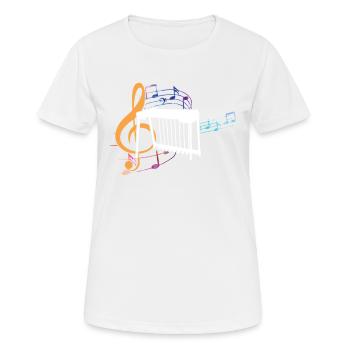 Ich Spiele Pedal-steel-gitarre, Was Ist Deine - Frauen T-Shirt atmungsaktiv - Weiß - Vorne - AI Model Female 172 dark (172cm)