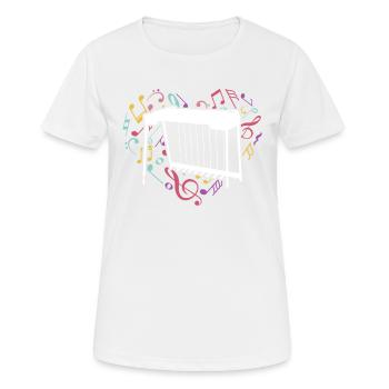 Ich Spiele Pedal-steel-gitarre, Was Ist Deine - Frauen T-Shirt atmungsaktiv - Weiß - Vorne - AI Model Female 172 dark (172cm)