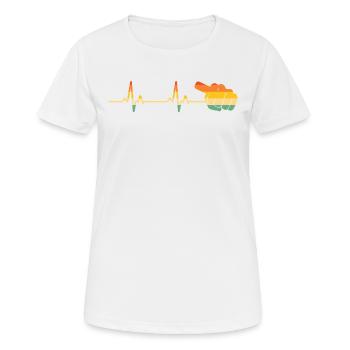 Ich Spiele Pedal-steel-gitarre, Was Ist Deine - Frauen T-Shirt atmungsaktiv - Weiß - Vorne - AI Model Female 172 dark (172cm)