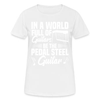 Dans un monde plein de guitares -bee l’interface graphique - T-shirt respirant Femme - blanc - Devant - AI Model Female 172 dark (172cm)