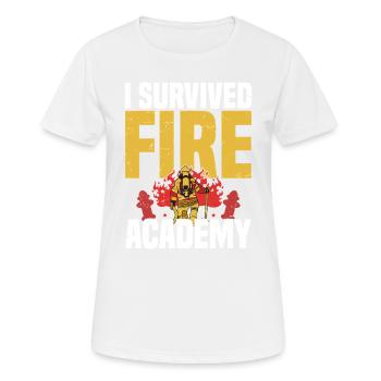 Ich Habe Die Fire Academy - Frauen T-Shirt atmungsaktiv - Weiß - Vorne - AI Model Female 172 dark (172cm)