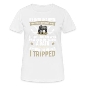 Wenn Ich Nach Münzen Rieche, Fütterte Ich Meinen - Frauen T-Shirt atmungsaktiv - Weiß - Vorne - AI Model Female 172 dark (172cm)