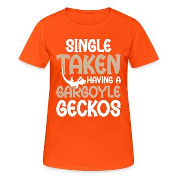 Single Taken With Gargoyle Geckos - Women's Breathable T-Shirt - neon orange - Front - AI Model Female 172 dark (172cm)