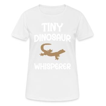 Tiny Dinosaur Whisperer - Women's Breathable T-Shirt - white - Front - AI Model Female 172 dark (172cm)