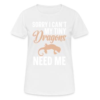 Entschuldigung, Ich Kann Mich Nicht, Dass Meine - Frauen T-Shirt atmungsaktiv - Weiß - Vorne - AI Model Female 172 dark (172cm)
