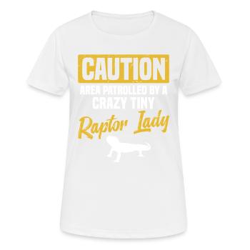 VORSICHTSBEREICH Von Einer Verrückten Winzigen - Frauen T-Shirt atmungsaktiv - Weiß - Vorne - AI Model Female 172 dark (172cm)