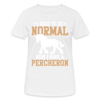 J’étais normal, maintenant j’ai un - T-shirt respirant Femme - blanc - Devant - AI Model Female 172 dark (172cm)