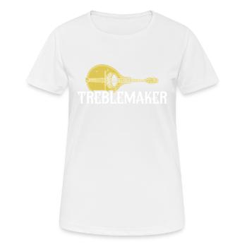 Treblemaker, Mandoline - Frauen T-Shirt atmungsaktiv - Weiß - Vorne - AI Model Female 172 dark (172cm)