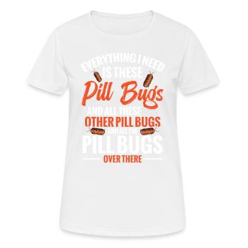 All I need are these pill mistakes - Women's Breathable T-Shirt - white - Front - AI Model Female 172 dark (172cm)