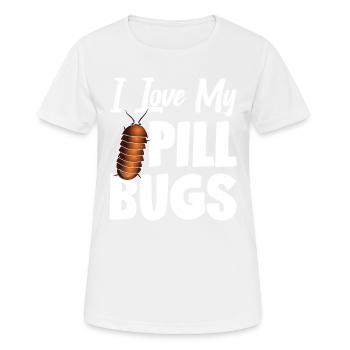 J’adore mes erreurs de pilule - T-shirt respirant Femme - blanc - Devant - AI Model Female 172 dark (172cm)