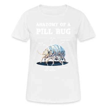 Anatomy of a pill bug - Women's Breathable T-Shirt - white - Front - AI Model Female 172 dark (172cm)