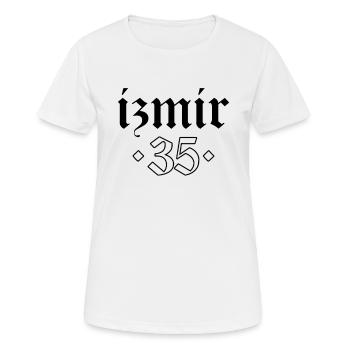 Izmir 35 Turquie Turkiye Cadeau Vacances TR Turk - T-shirt respirant Femme - blanc - Devant - AI Model Female 172 dark (172cm)
