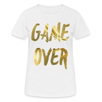 GAME OVER - T-shirt respirant Femme - blanc - Devant - AI Model Female 172 dark (172cm)