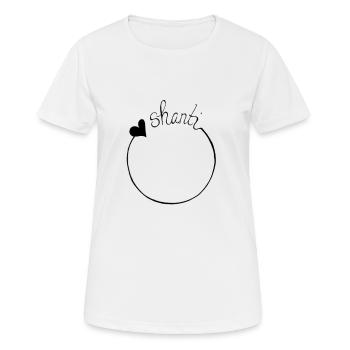 Shanti VEGAN GIFT GIFT IDEA - T-shirt respirant Femme - blanc - Devant - AI Model Female 172 dark (172cm)