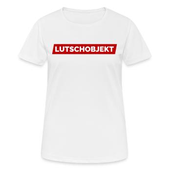 Ich Bin Ein Lutschobjekt - Lustobjekt der Begierde - Frauen T-Shirt atmungsaktiv - Weiß - Vorne - AI Model Female 172 dark (172cm)