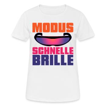 Mode Lunettes rapides - T-shirt respirant Femme - blanc - Devant - AI Model Female 172 dark (172cm)