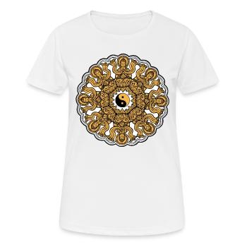 Mandala - T-shirt respirant Femme - blanc - Devant - AI Model Female 172 dark (172cm)