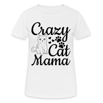 Katze Mama Niedliche Katze Mama Katzenliebhaber - - Frauen T-Shirt atmungsaktiv - Weiß - Vorne - AI Model Female 172 dark (172cm)
