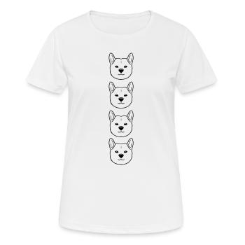 Propriétaire de chat Amoureux des chats Chats mignons - T-shirt respirant Femme - blanc - Devant - AI Model Female 172 dark (172cm)