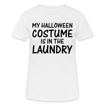 Mein Halloween-Kostüm ist in der Wäscherei I Funny - Frauen T-Shirt atmungsaktiv - Weiß - Vorne - AI Model Female 172 dark (172cm)